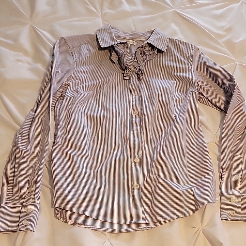 Banana Republic Striped Button-Up Shirt